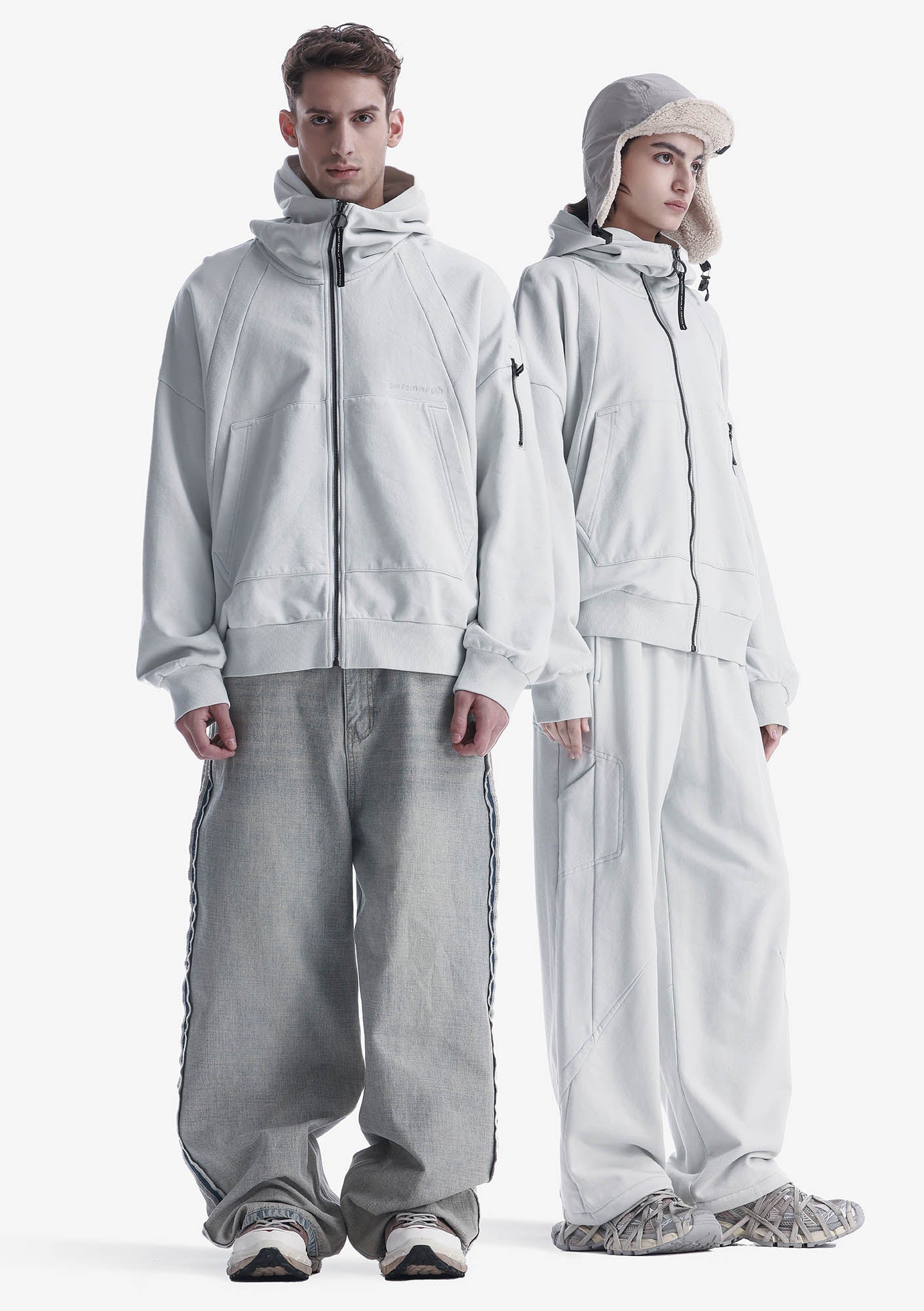 BOREWHAL Kapuzenjacke mit Reißverschluss