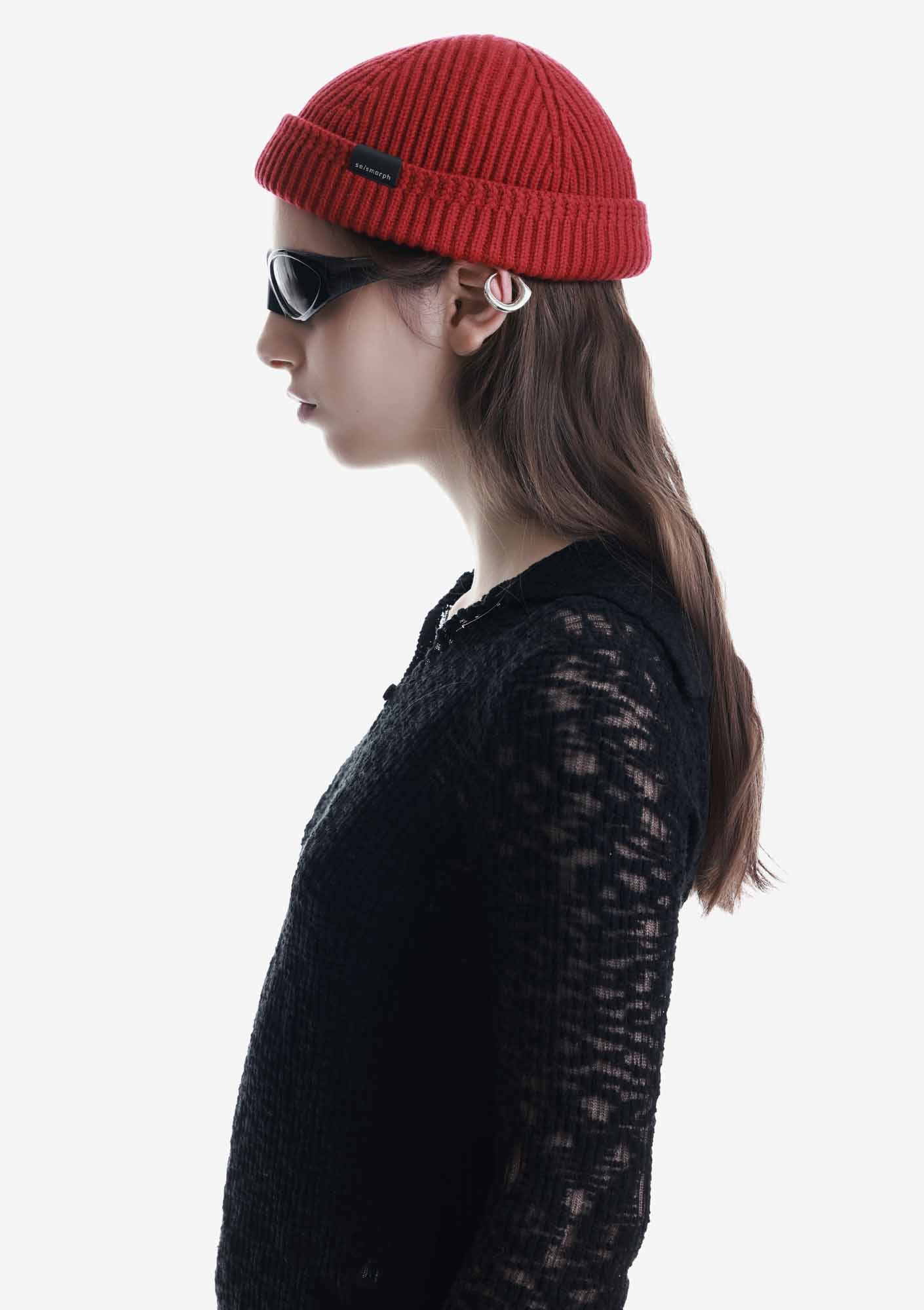 Ribbed Docker Beanie Pu107