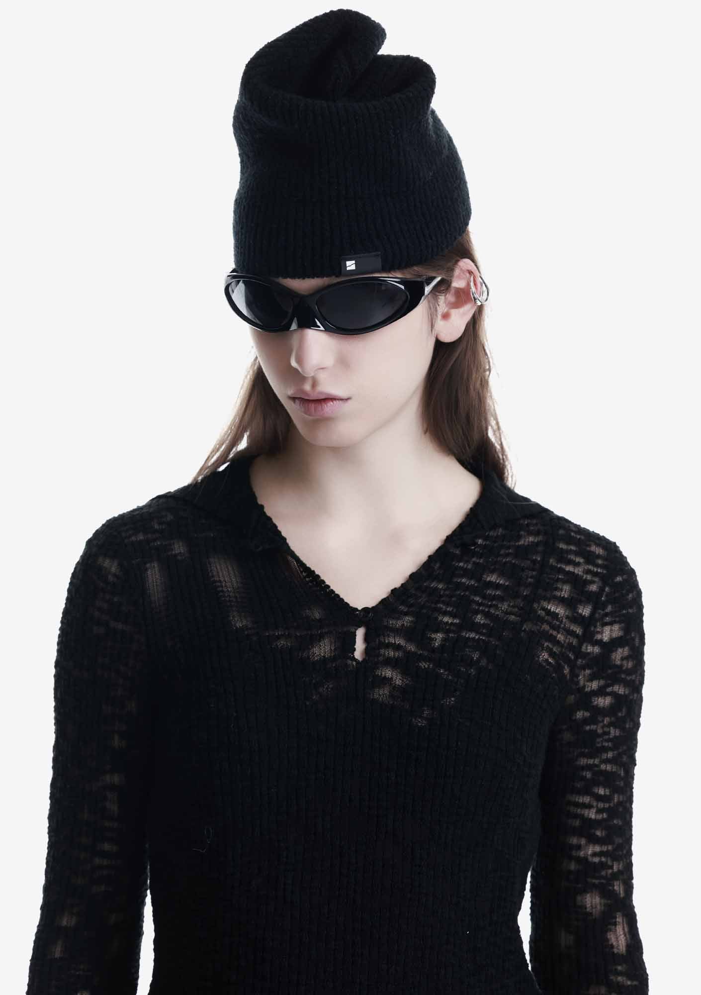 Ribbed Knit Beanie Pu116