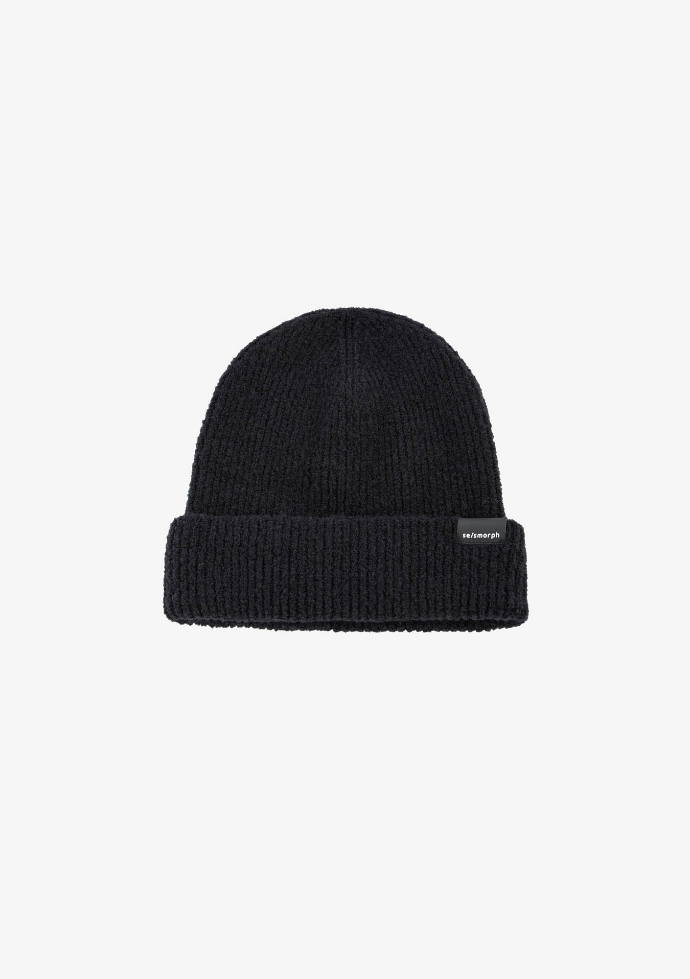 Bonnet en maille côtelée