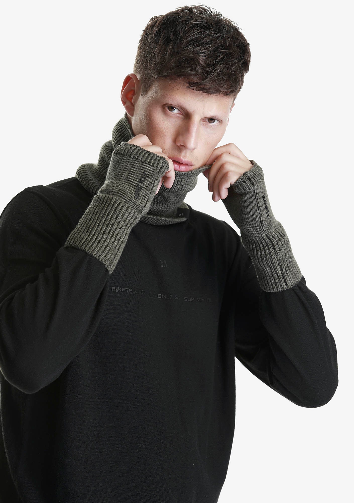 Fingerless Gloves Pu57-5