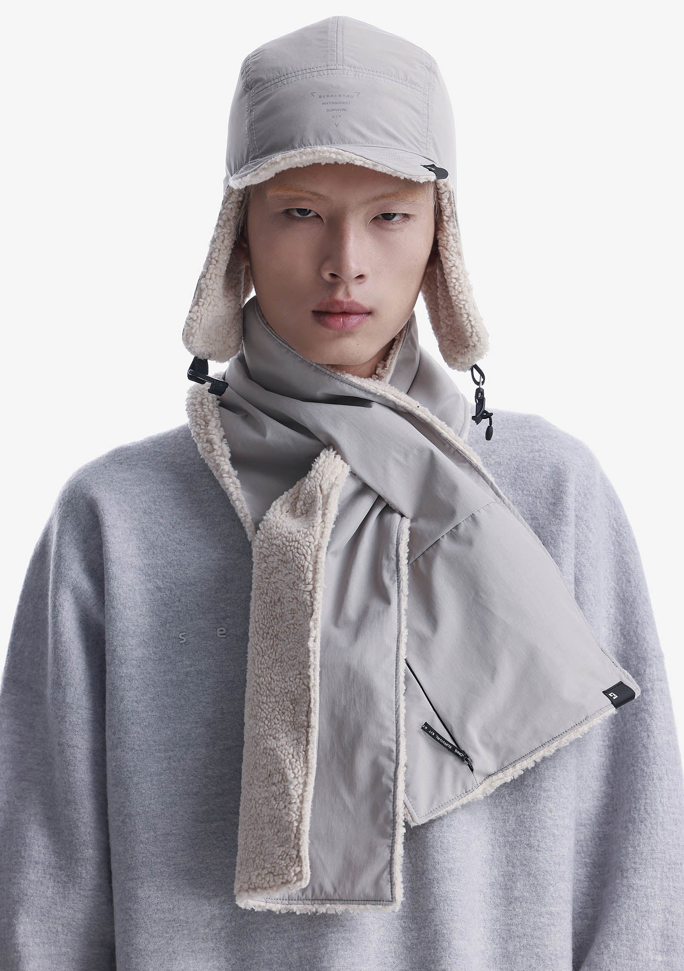 Sherpa Padded Scarf Pu76