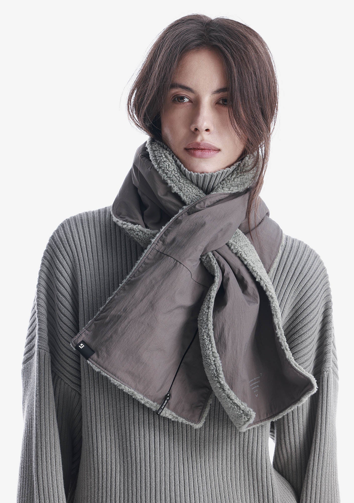 Sherpa Padded Scarf Pu76
