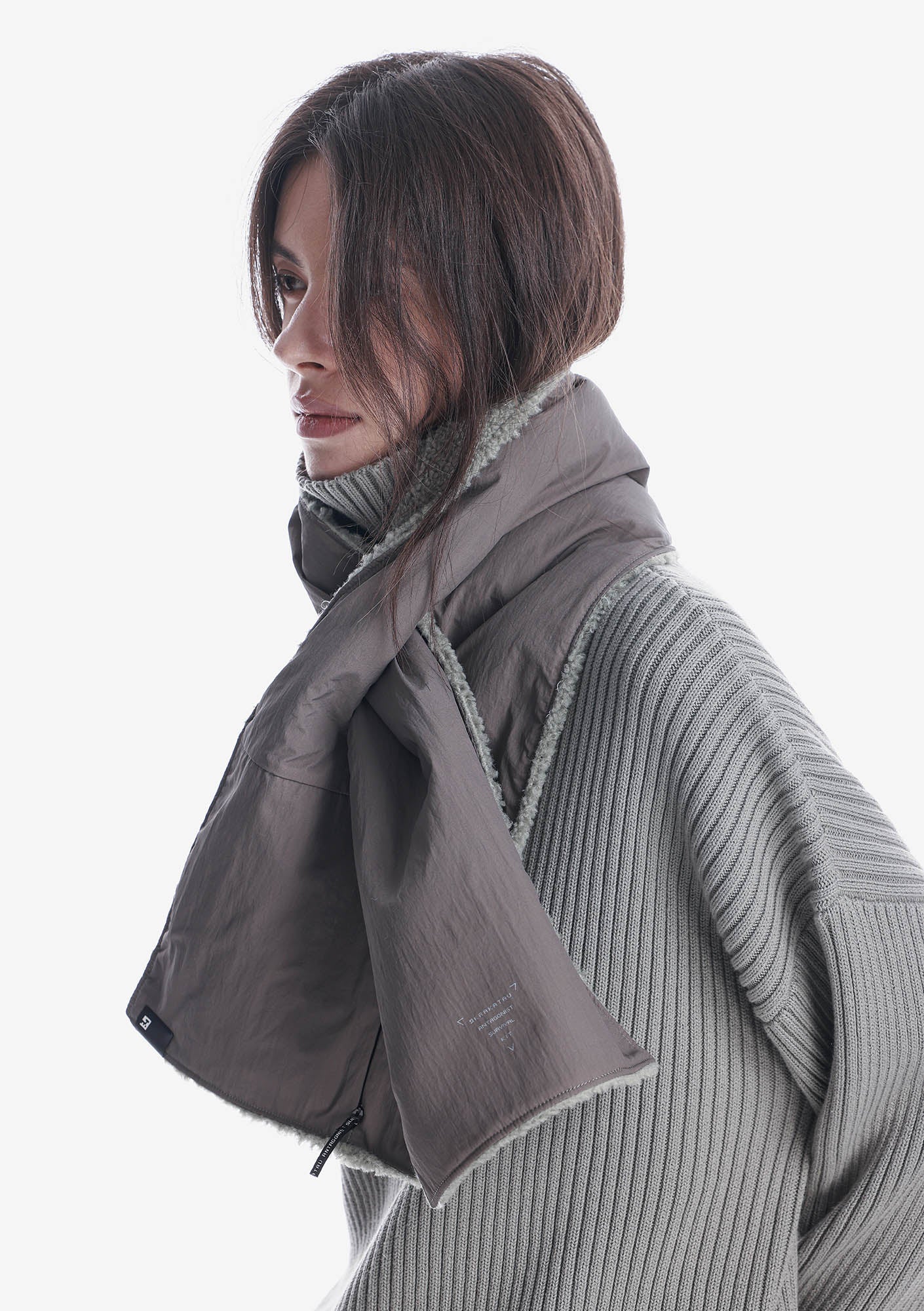 Sherpa Padded Scarf Pu76