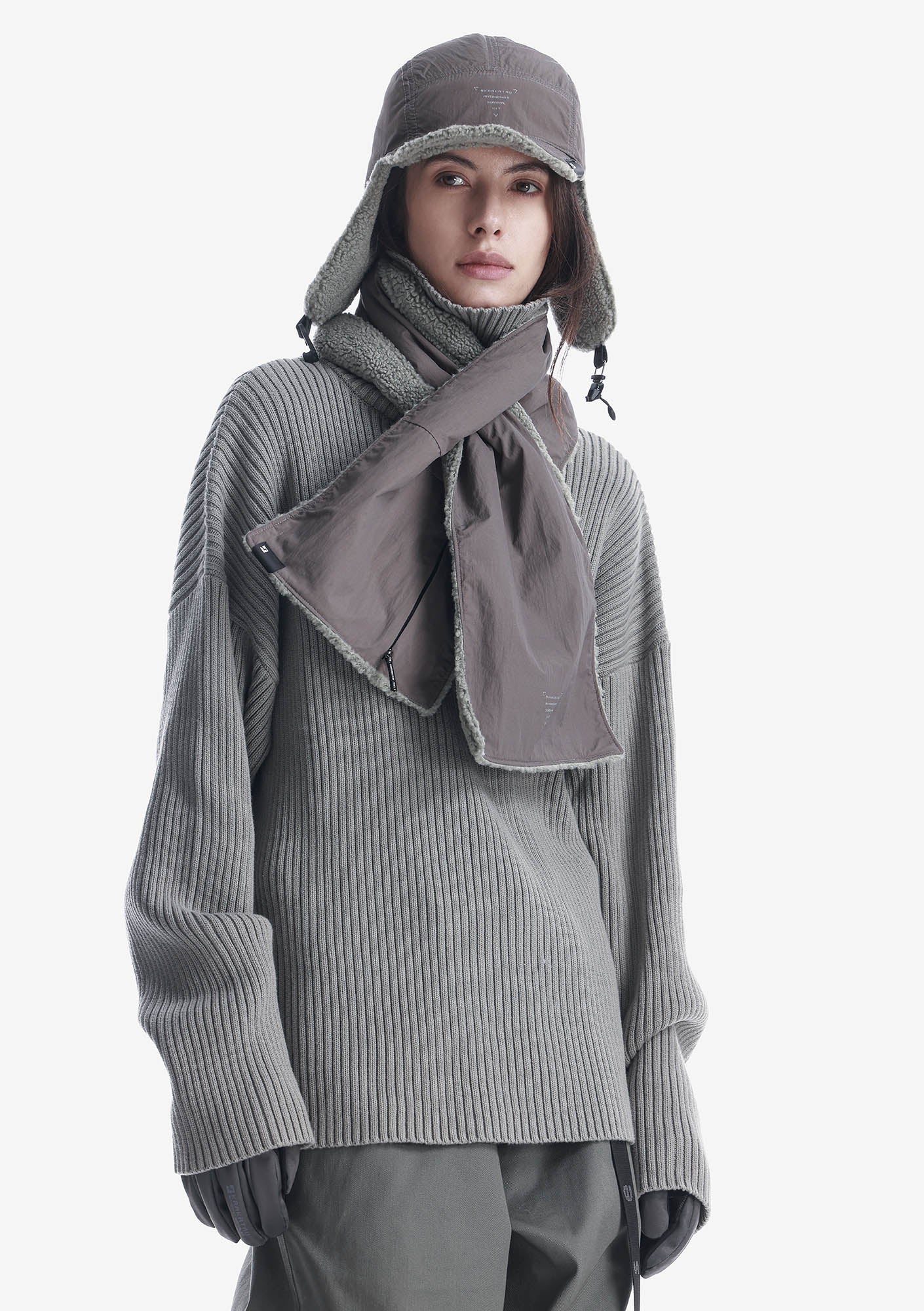 Sherpa Padded Scarf Pu76