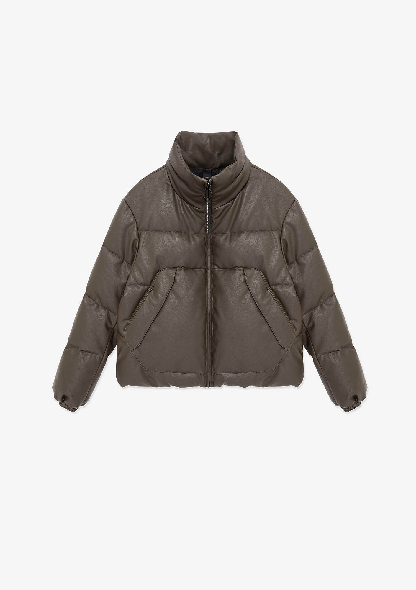 NARWARU Doudoune en Similicuir