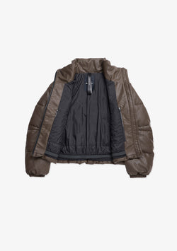 NARWARU Faux Leather Puffer Qw543