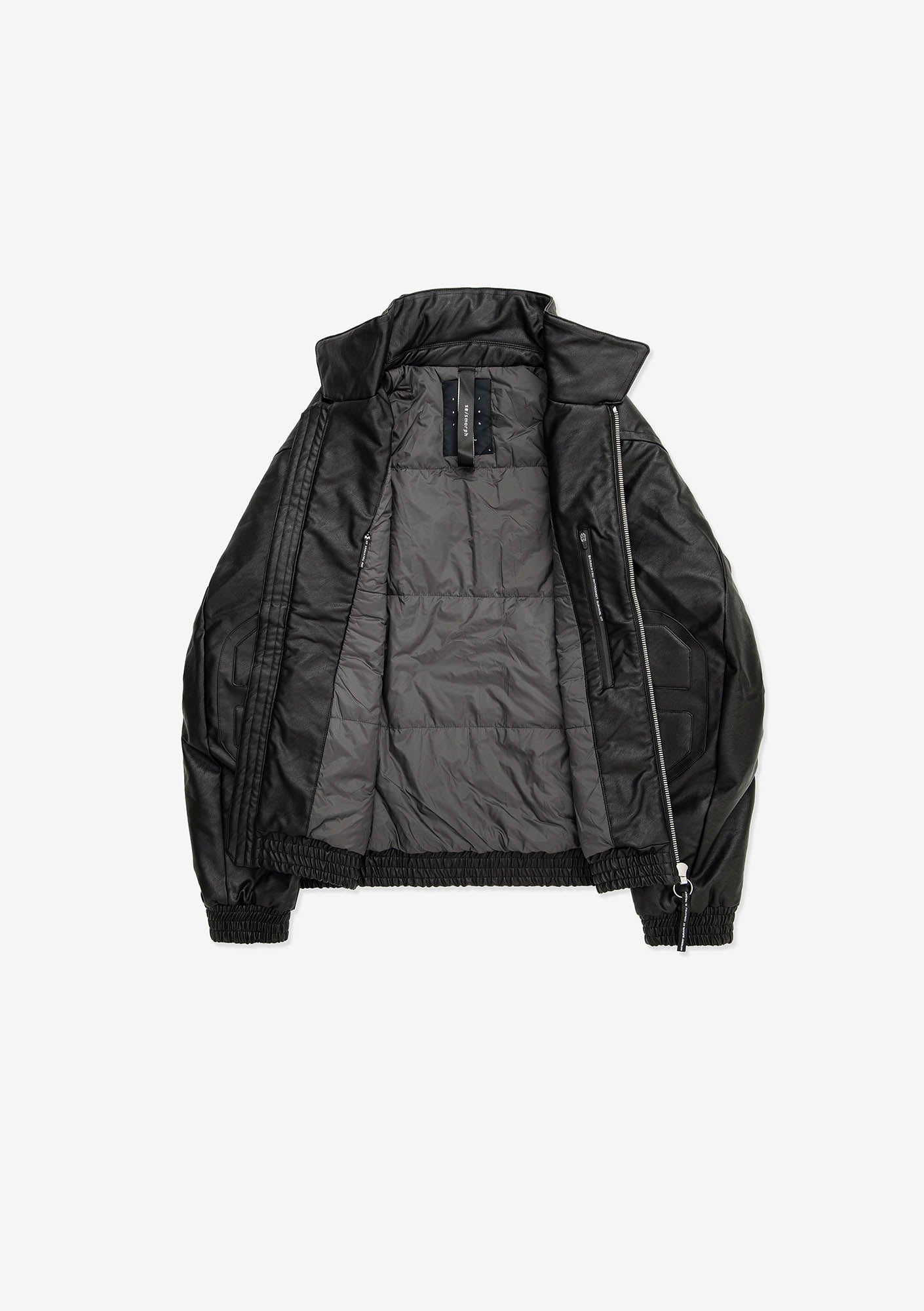 VINT Blouson Bombardier en Similicuir Qm548