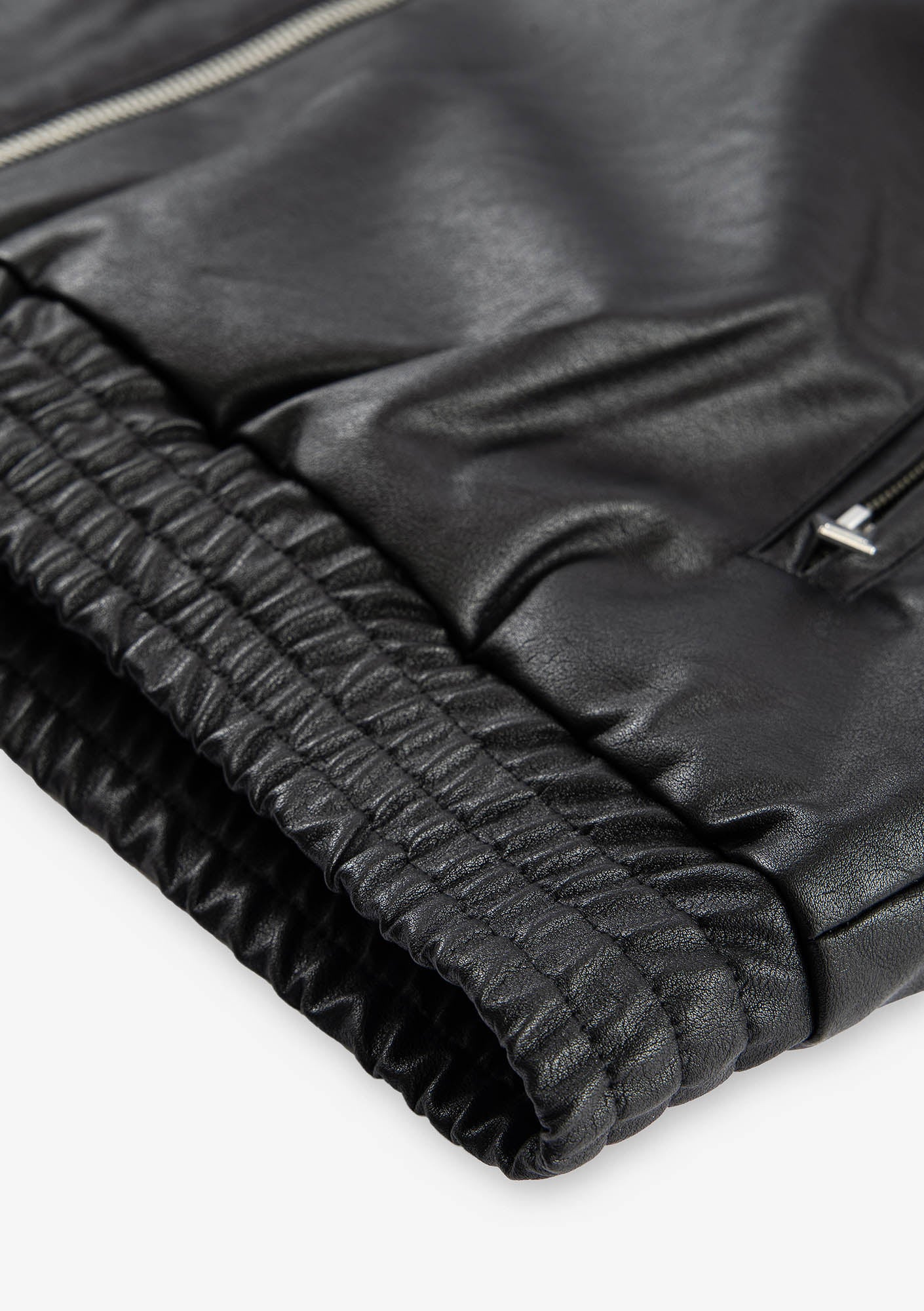 VINT Blouson Bombardier en Similicuir Qm548