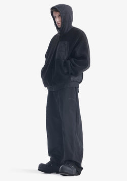 PEEBLES Hooded Sherpa Jacket Qm564
