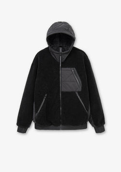 PEEBLES Hooded Sherpa Jacket Qm564