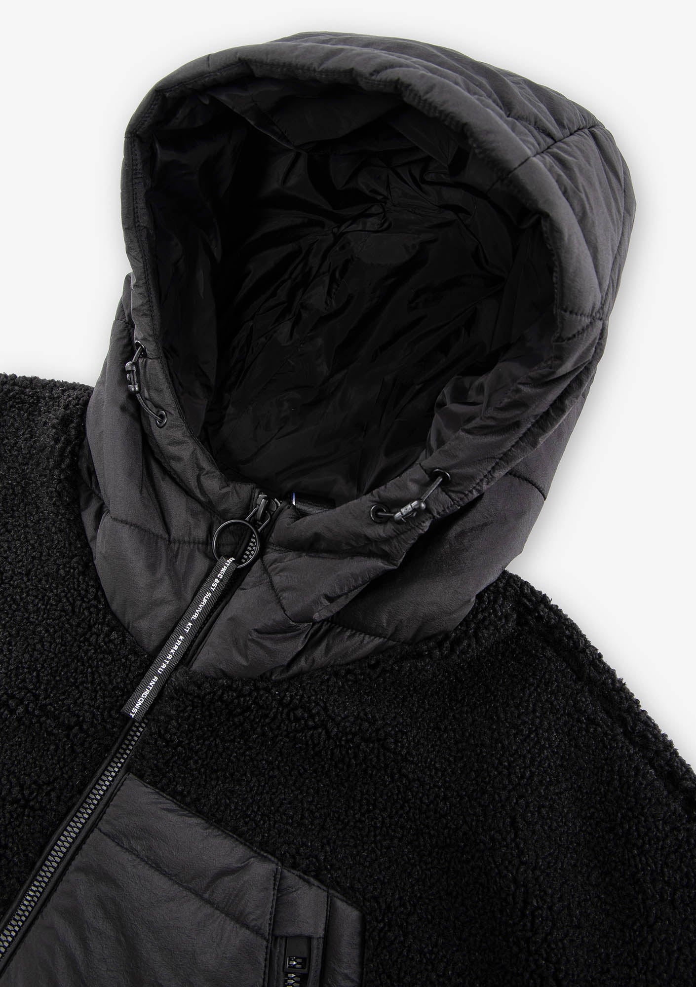 PEEBLES Hooded Sherpa Jacket Qm564