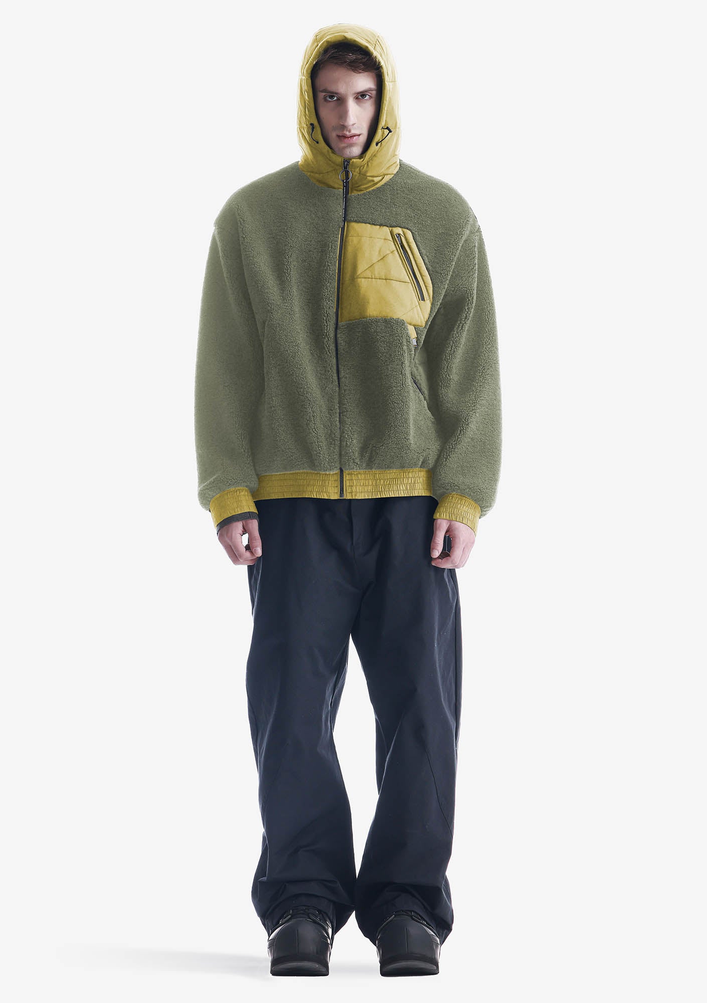 PEEBLES Hooded Sherpa Jacket Qm564