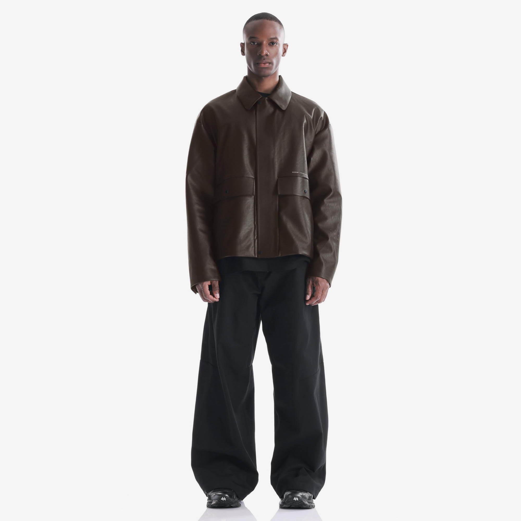 RUANG Faux Leather Jacket Qm566