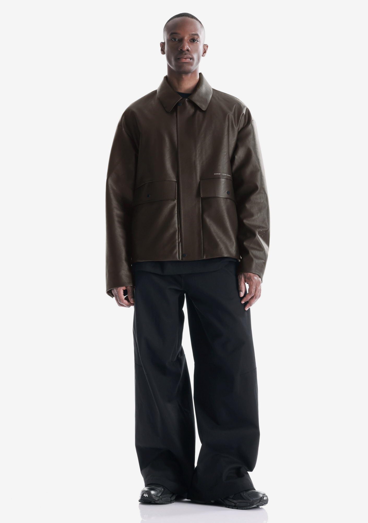 RUANG Faux Leather Jacket Qm566