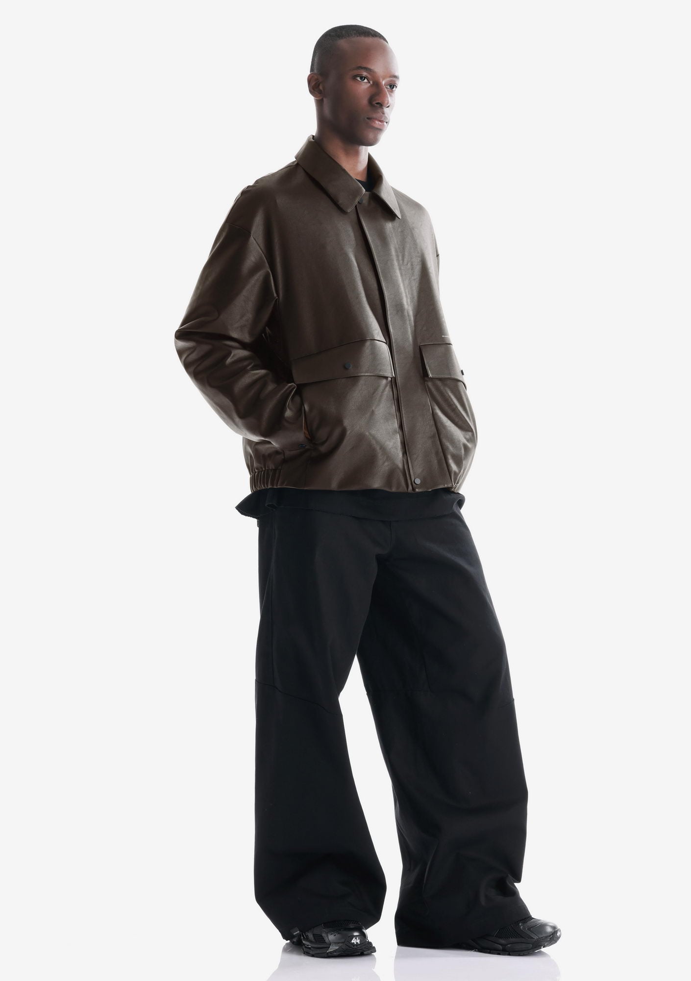 RUANG Faux Leather Jacket Qm566