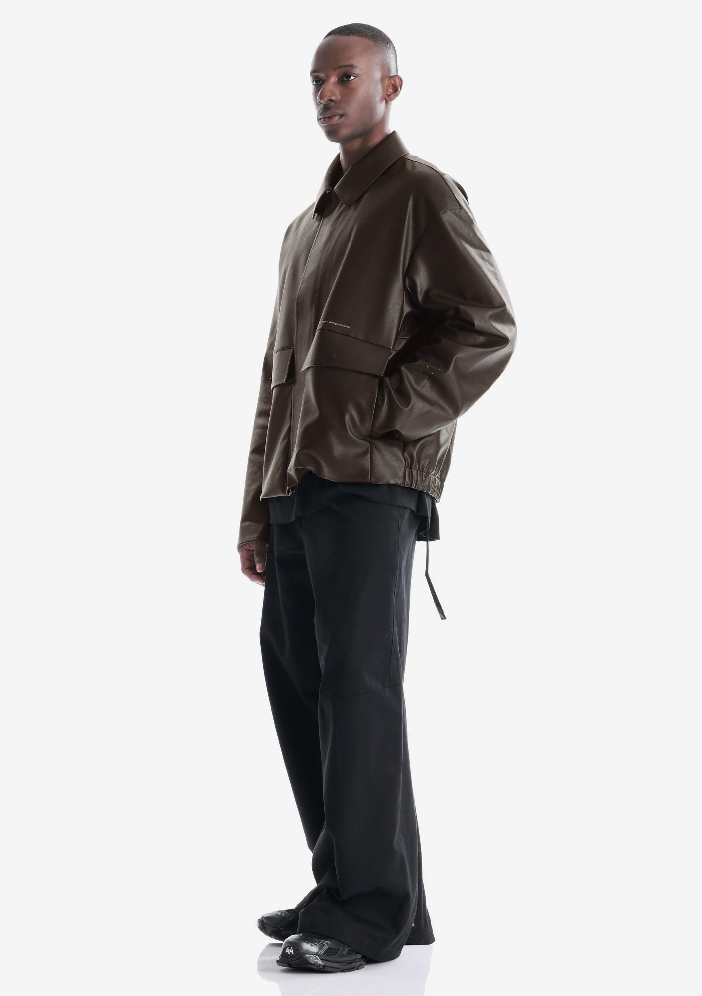 RUANG Faux Leather Jacket Qm566