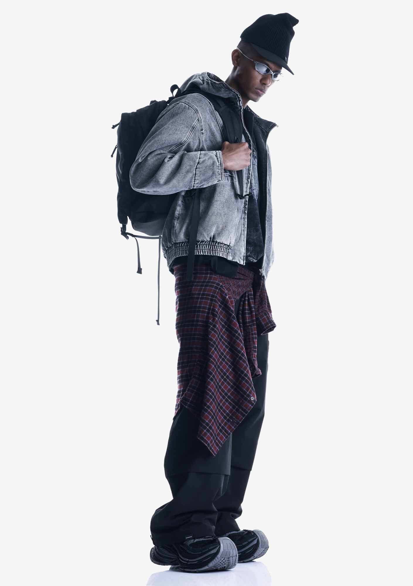 AUXIN Padded Denim Jacket Qu587