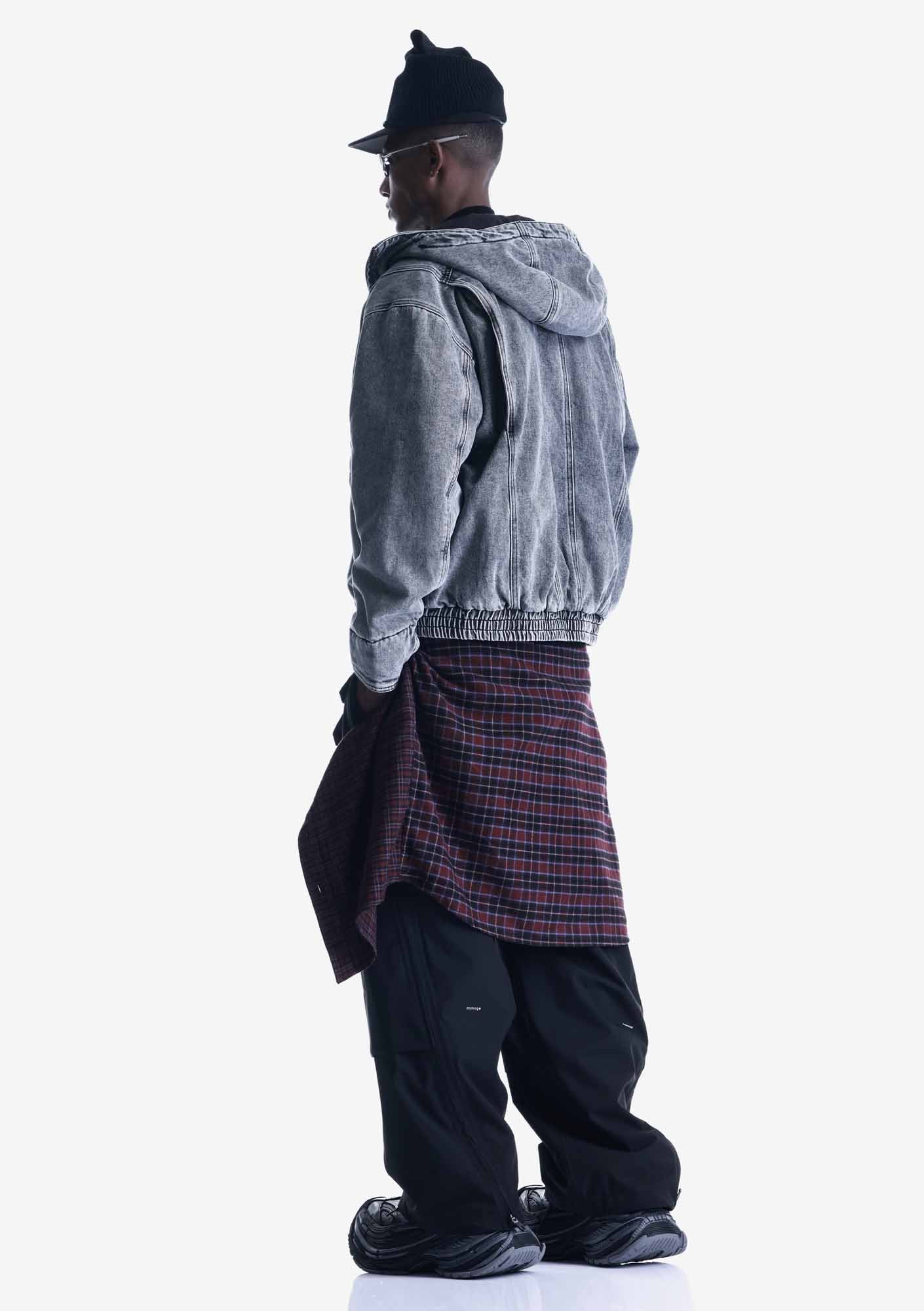 AUXIN Padded Denim Jacket Qu587