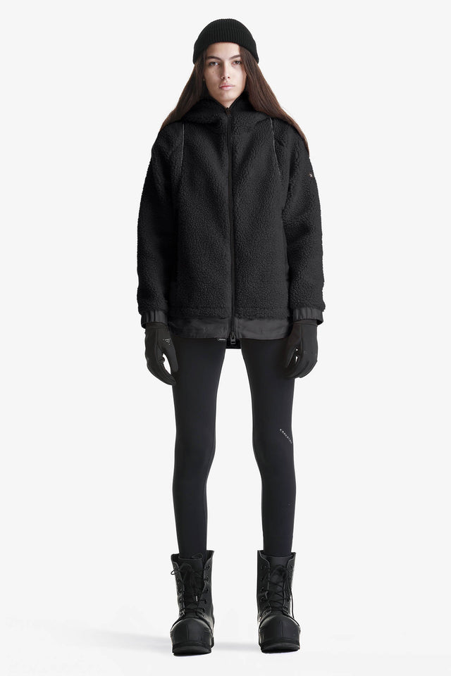 PEEBLES Sherpa Hooded Jacket Qw417-1