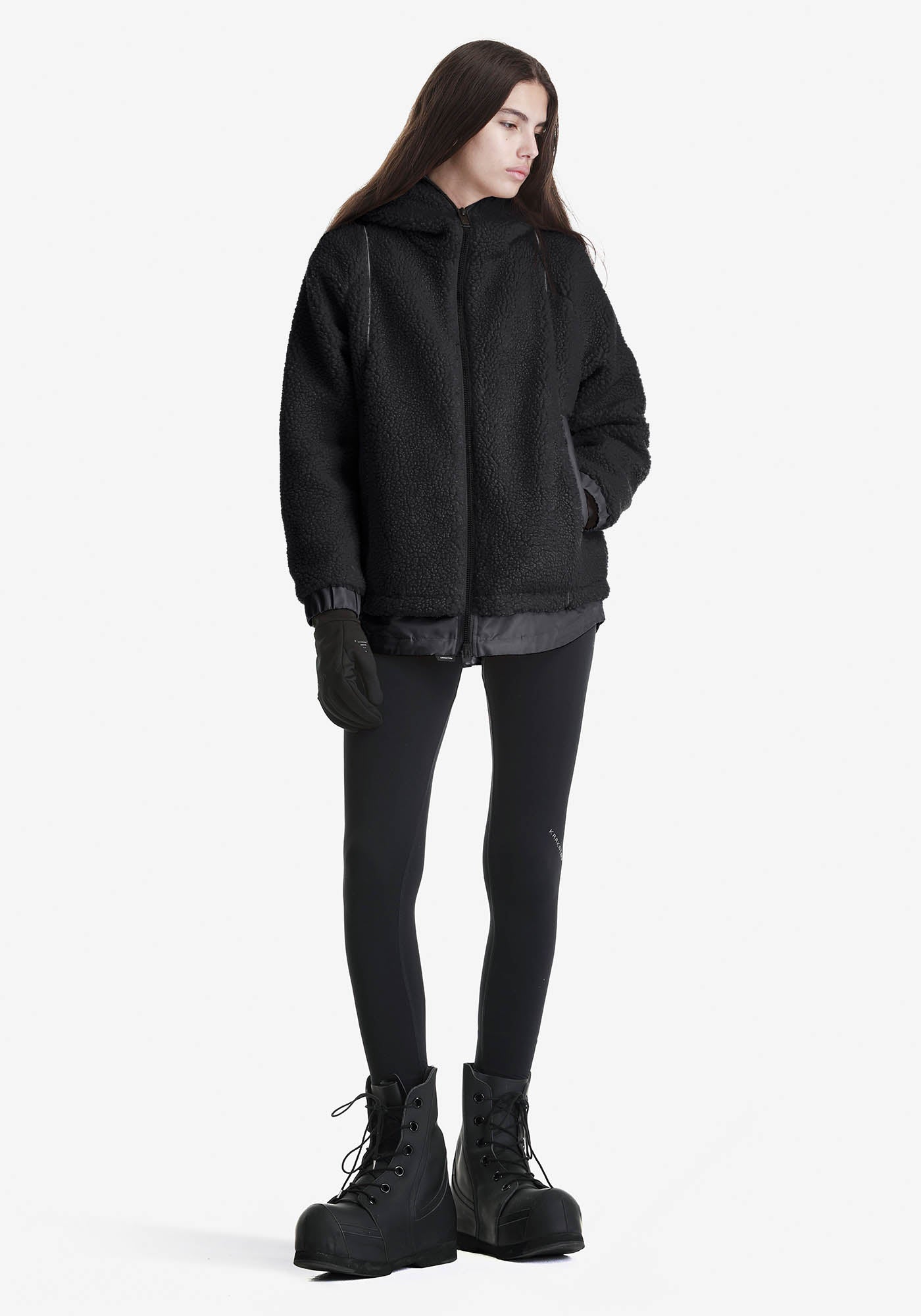 PEEBLES Sherpa Hooded Jacket Qw417-1