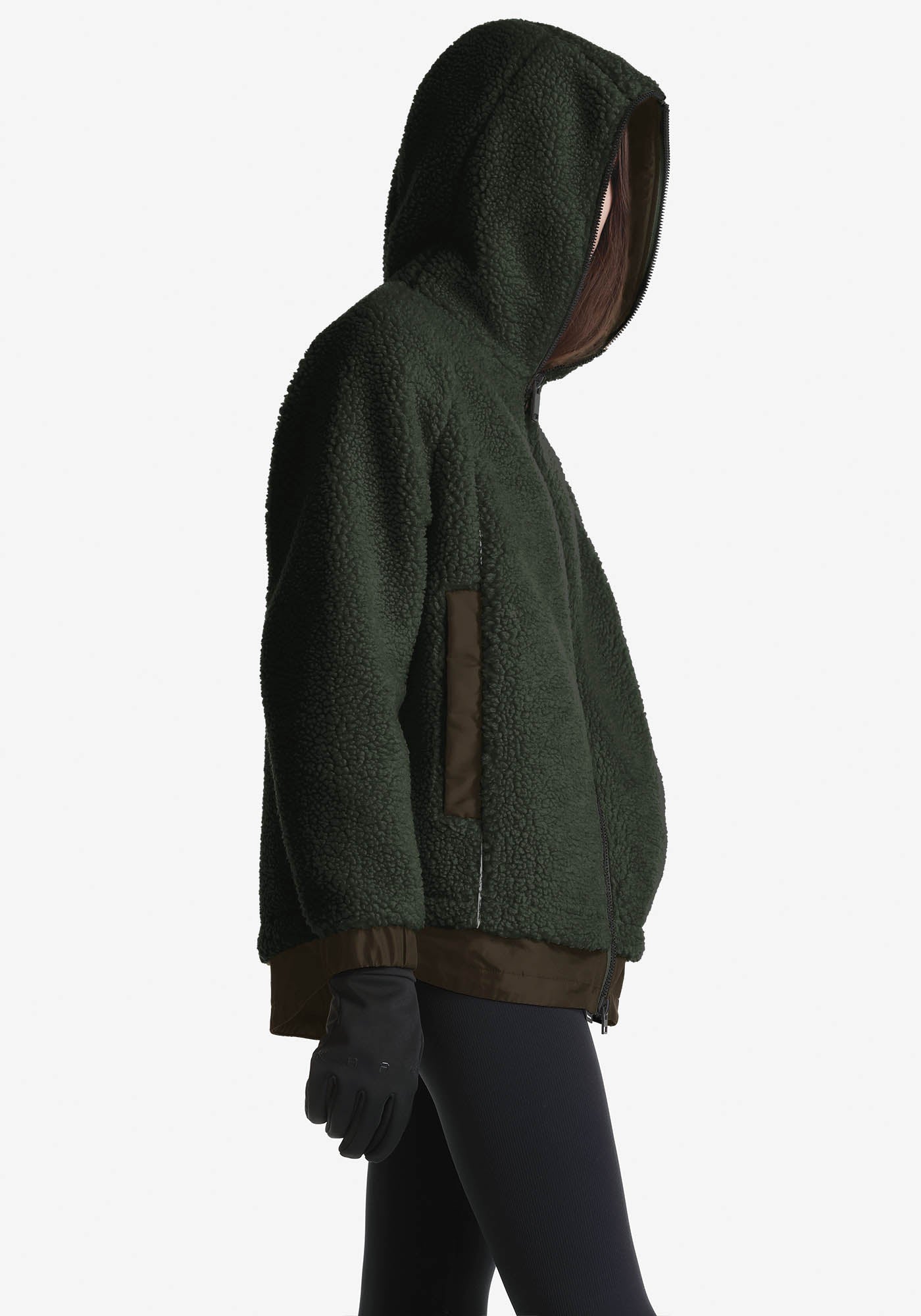 PEEBLES Sherpa Hooded Jacket Qw417-51