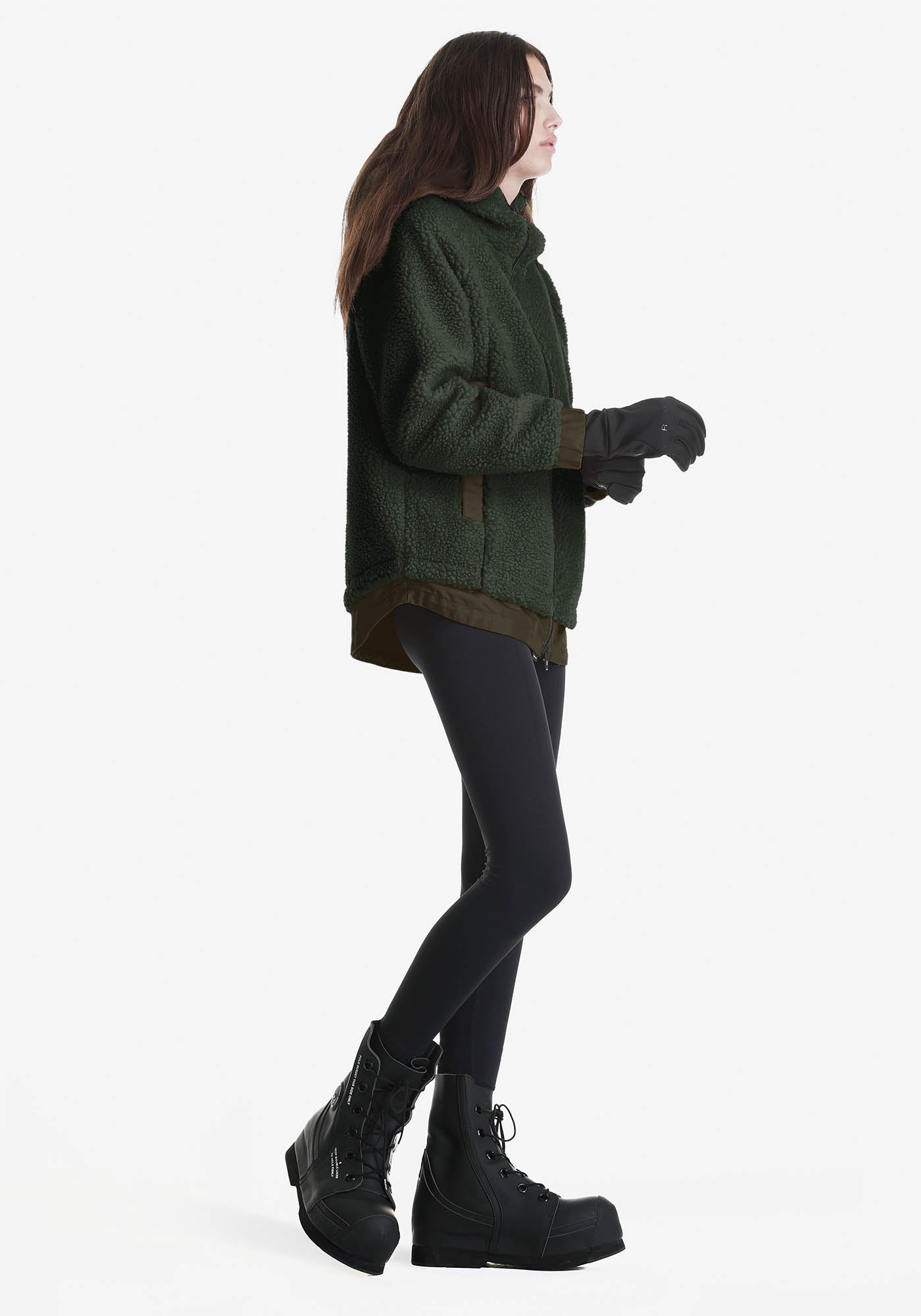 PEEBLES Sherpa Hooded Jacket Qw417-51