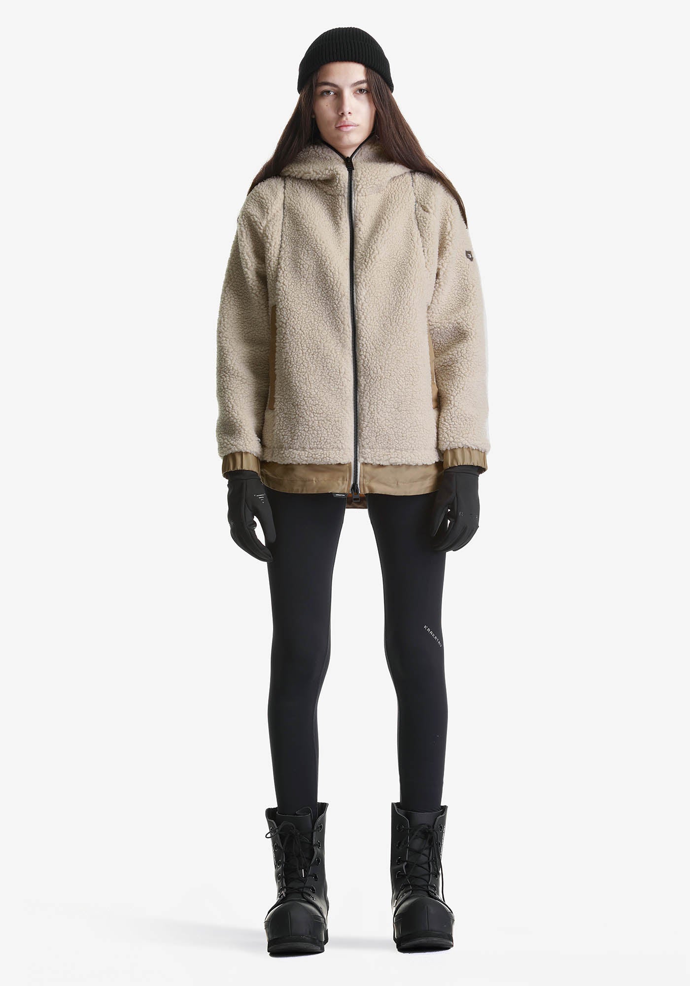PEEBLES Sherpa Hooded Jacket Qw417-88