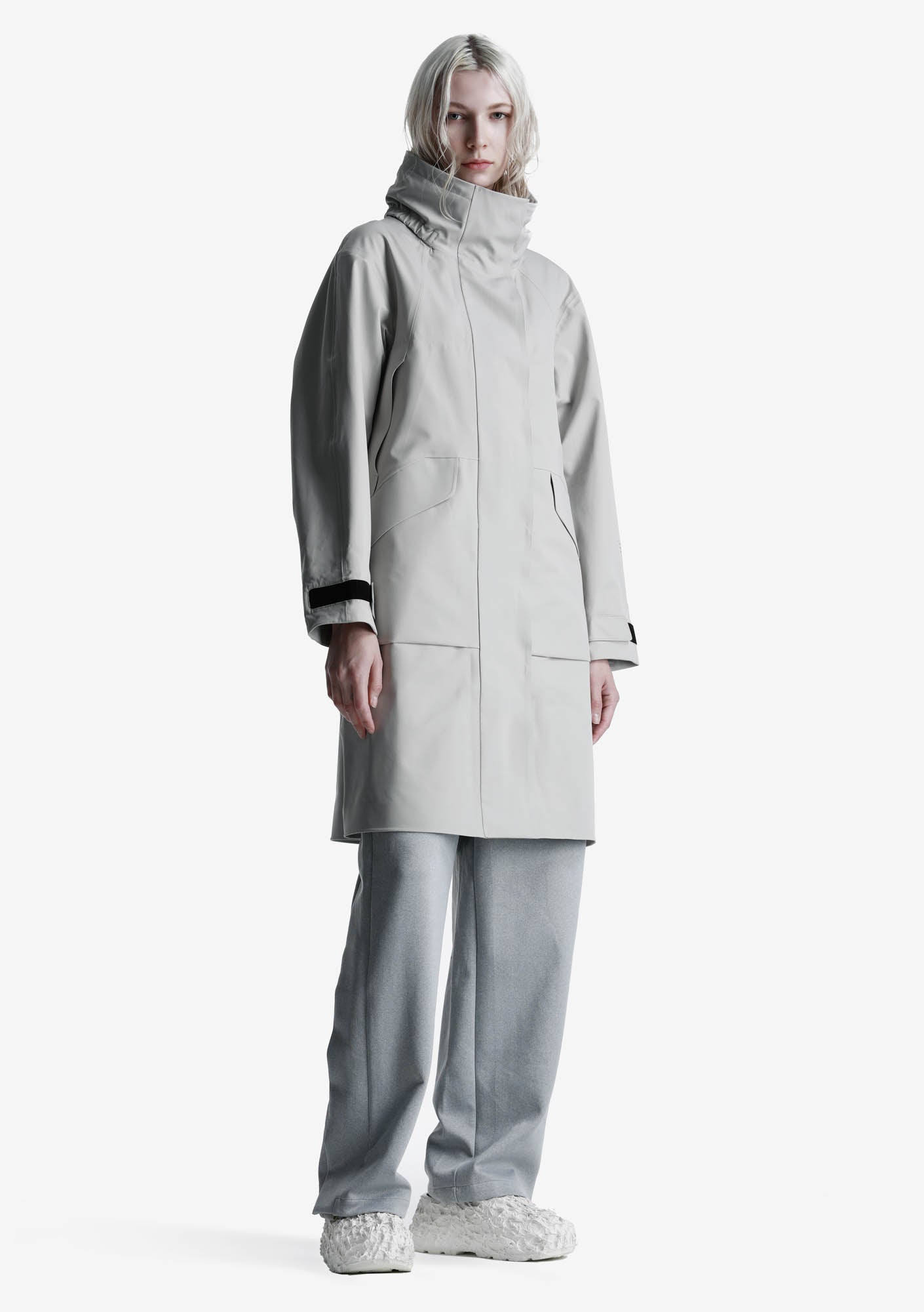 MISHIMA Stand-up Collar Waterproof Raincoat Qw455-3