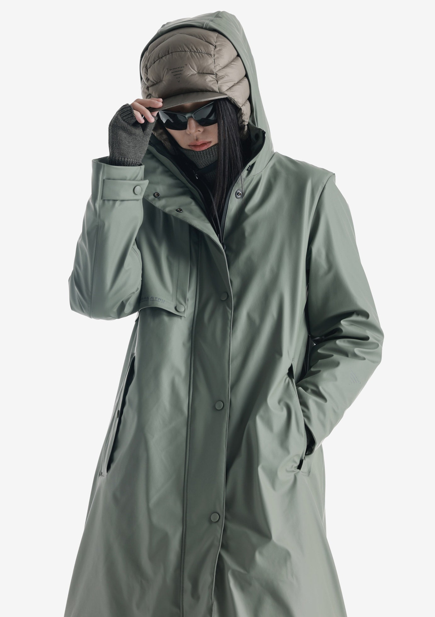 MENTAT Padded Raincoat with Welded Seams Qw496