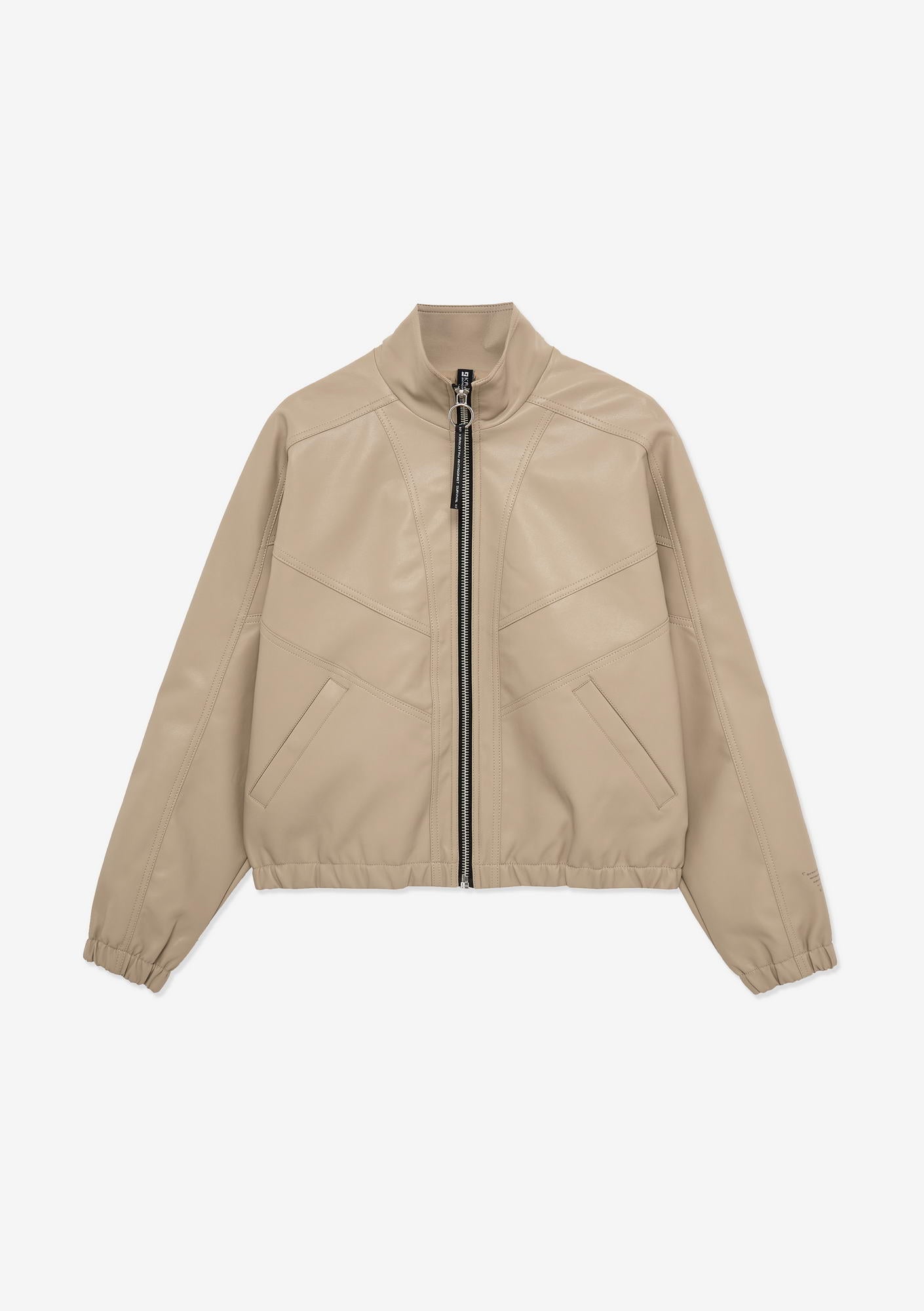 RUANG Faux Leather Bomber Jacket Qw519