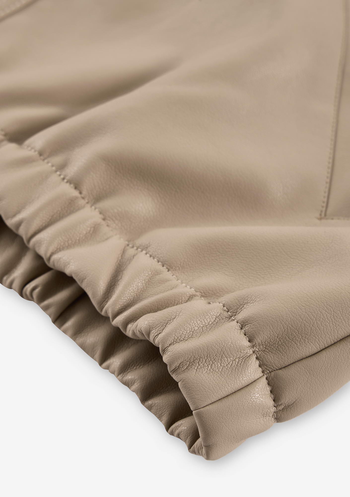 RUANG Faux Leather Bomber Jacket Qw519