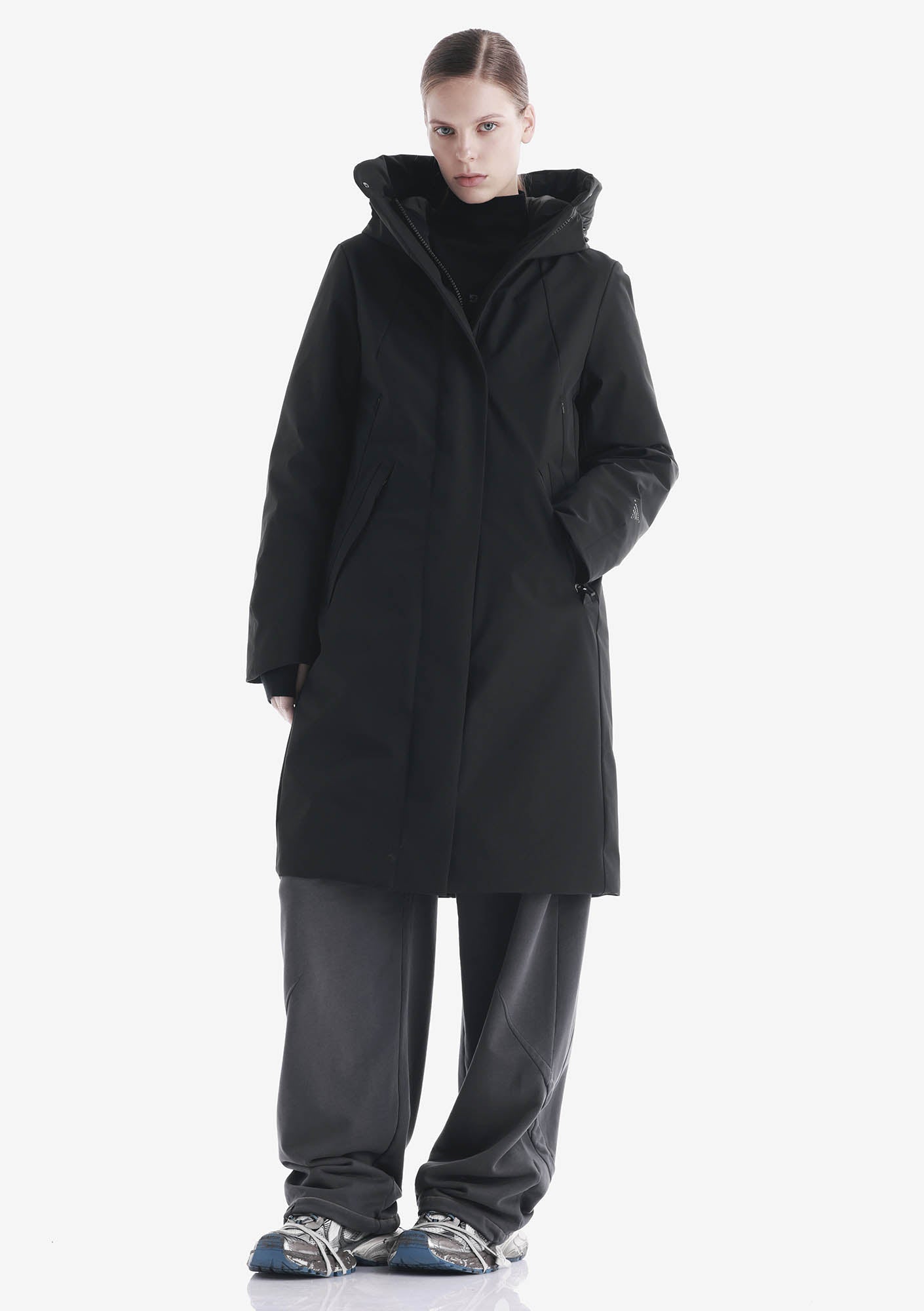 GAIA Technical Fabric Long Parka Qw534