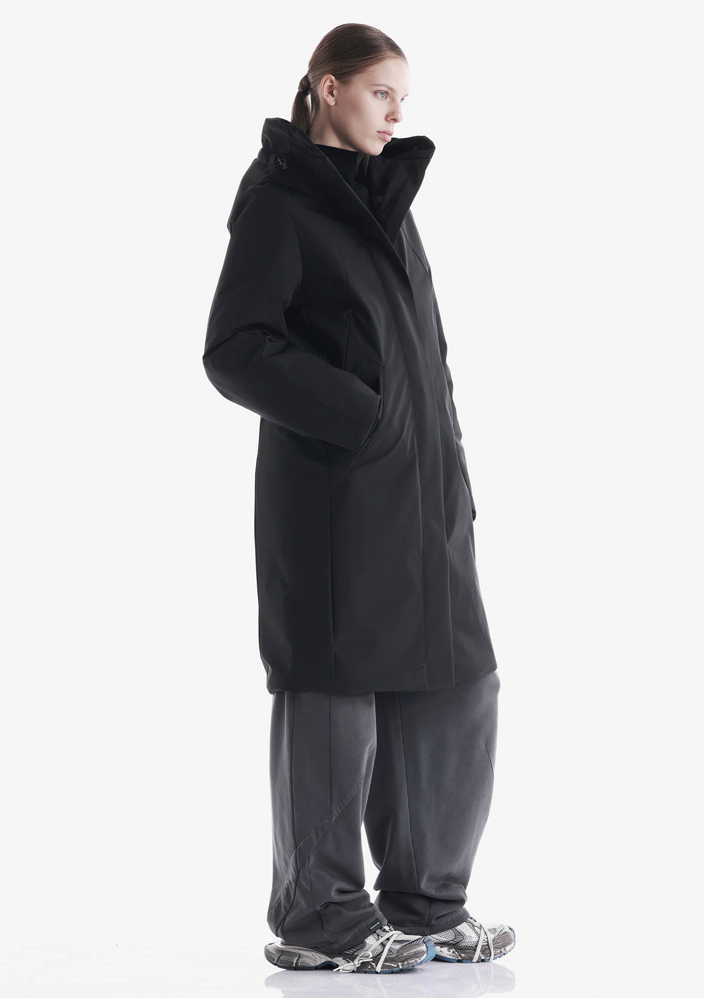 GAIA Technical Fabric Long Parka Qw534