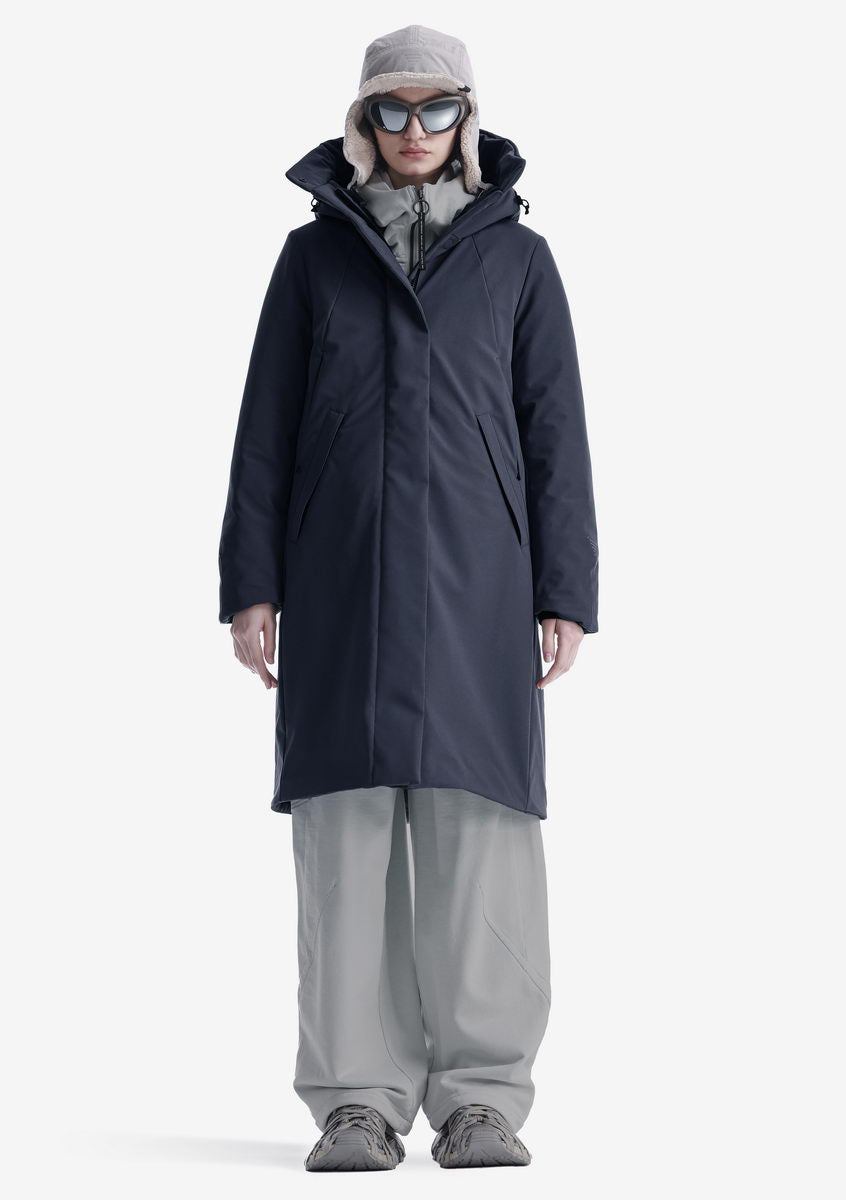 GAIA Parka Longue en Tissu Technique
