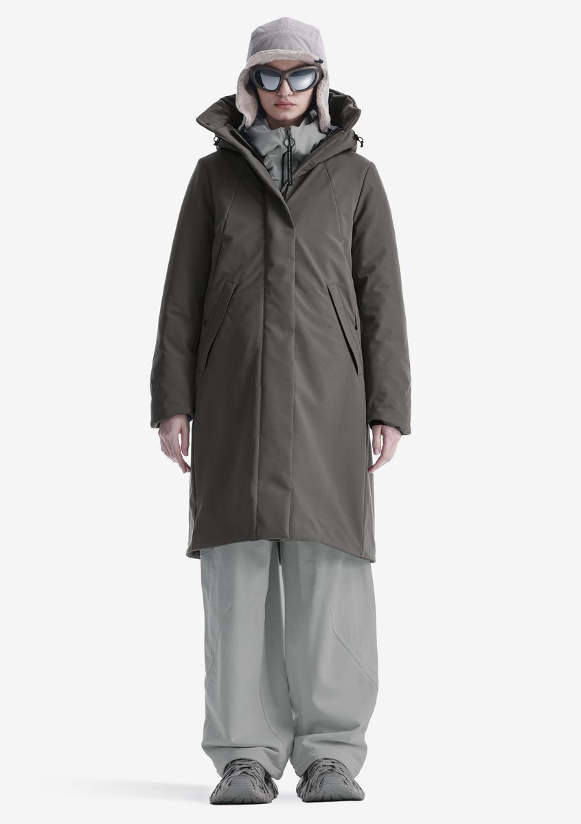 GAIA Parka Longue en Tissu Technique