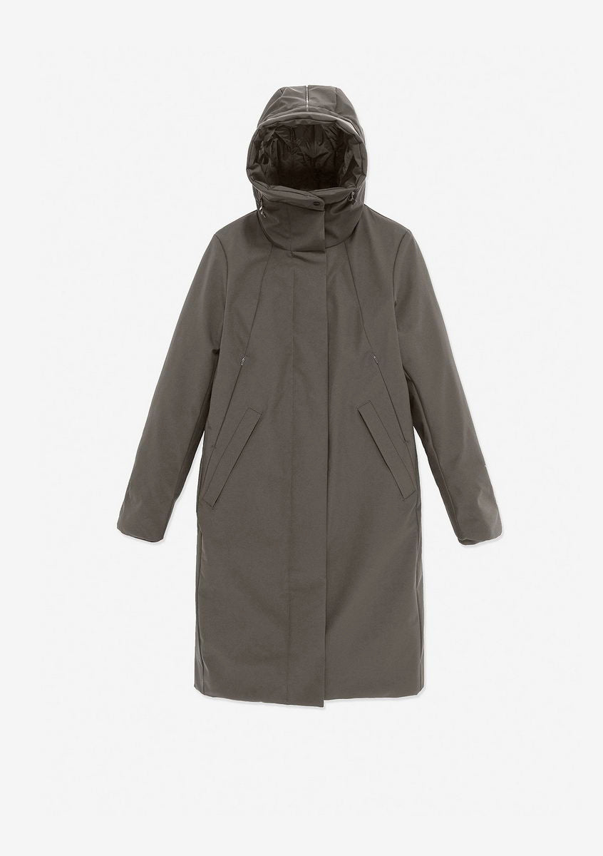 GAIA Parka Longue en Tissu Technique