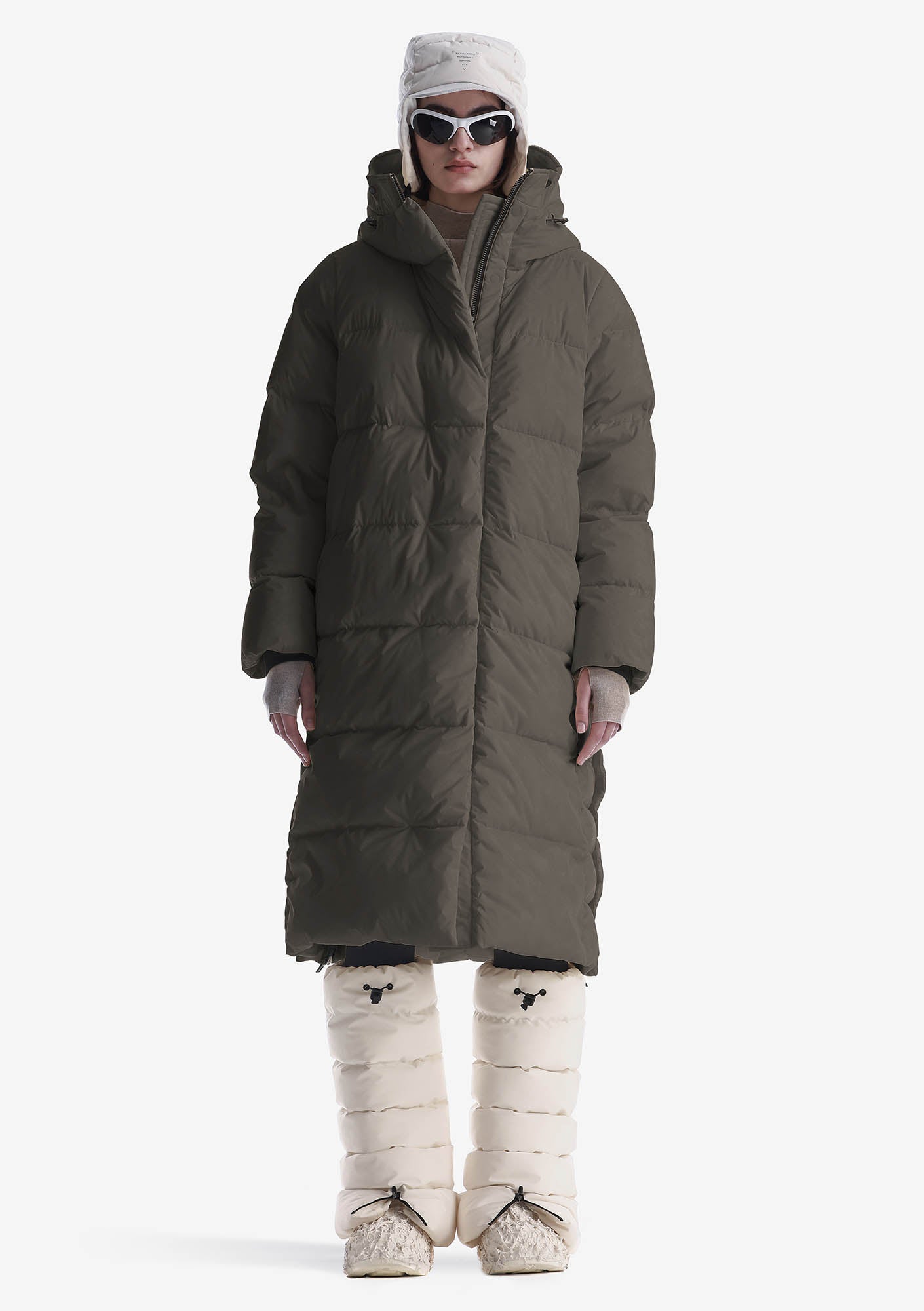 AITKEN Manteau Long Matelassé