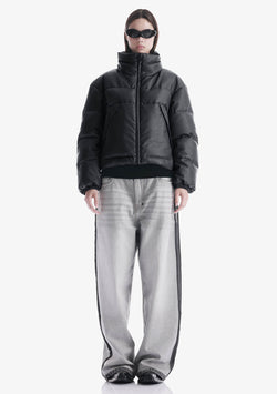 NARWARU Faux Leather Puffer Qw543