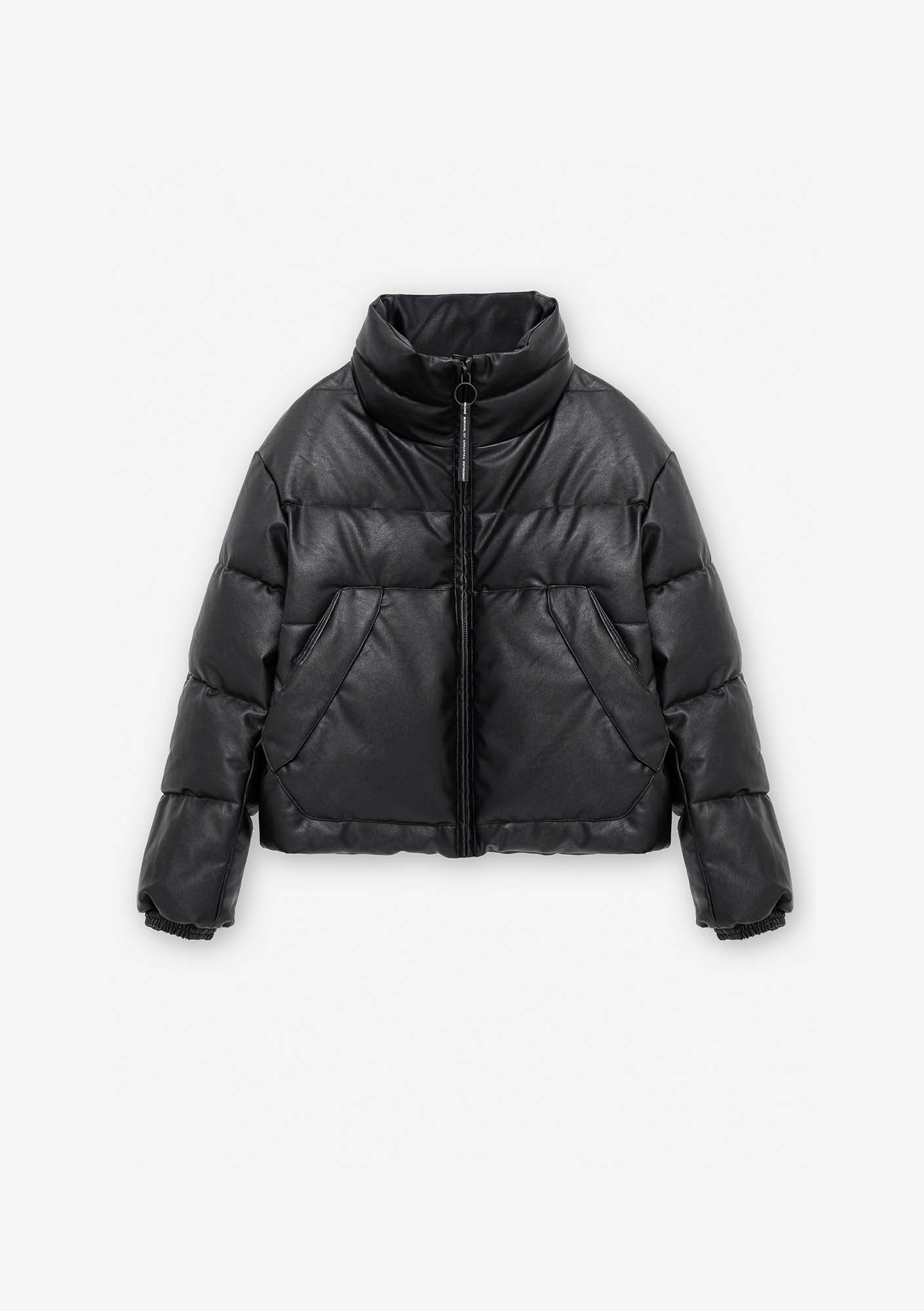 NARWARU Doudoune en Similicuir