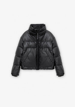 NARWARU Faux Leather Puffer Qw543