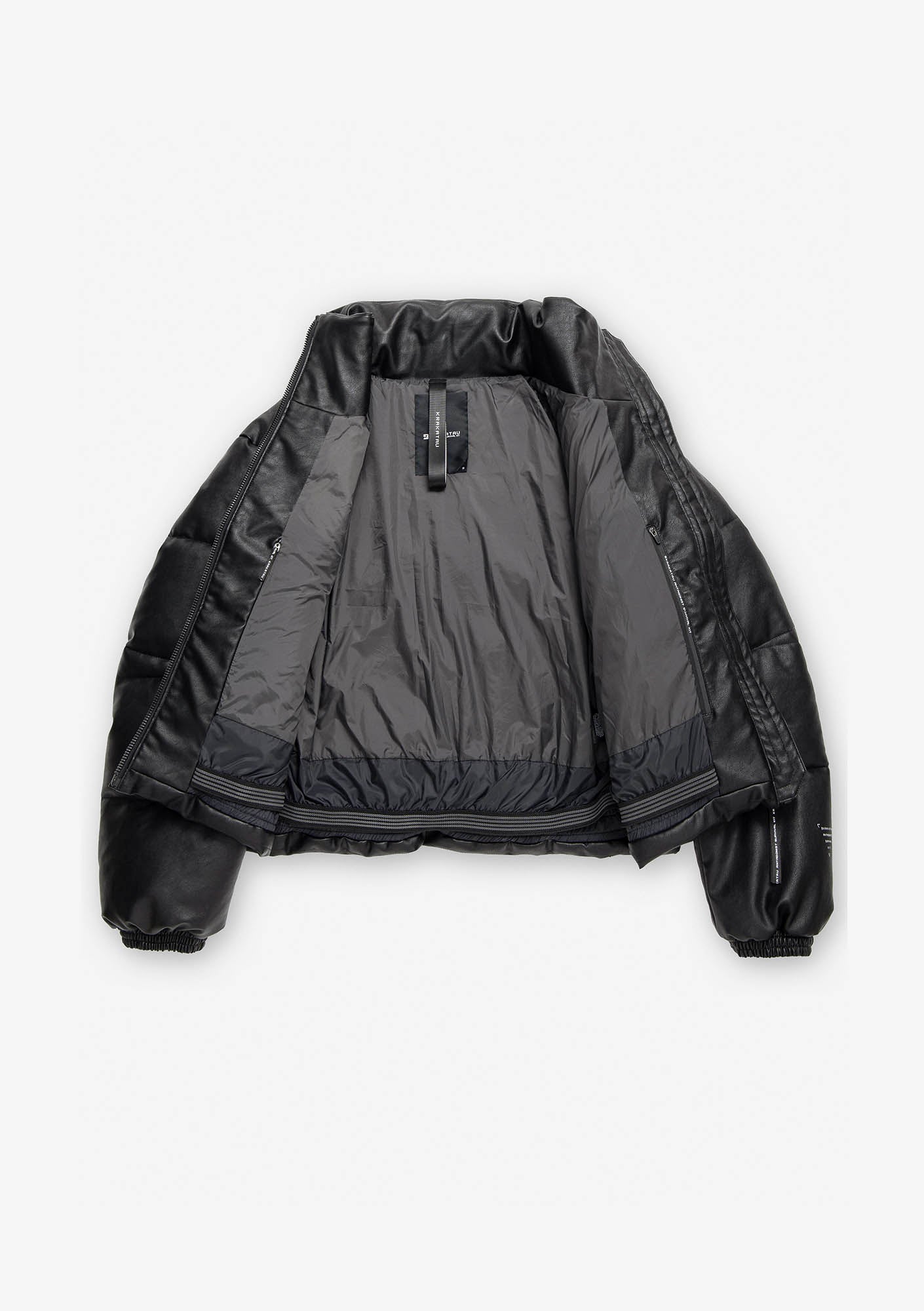 NARWARU Faux Leather Puffer Qw543