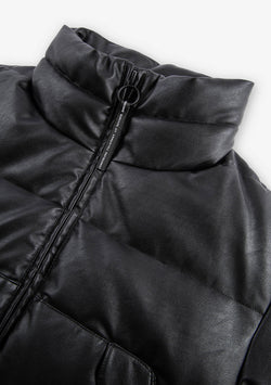 NARWARU Faux Leather Puffer Qw543