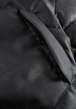 NARWARU Faux Leather Puffer Qw543