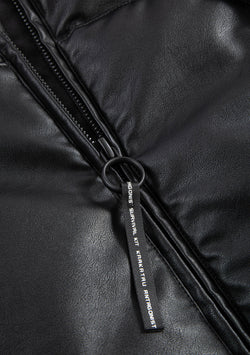 NARWARU Faux Leather Puffer Qw543