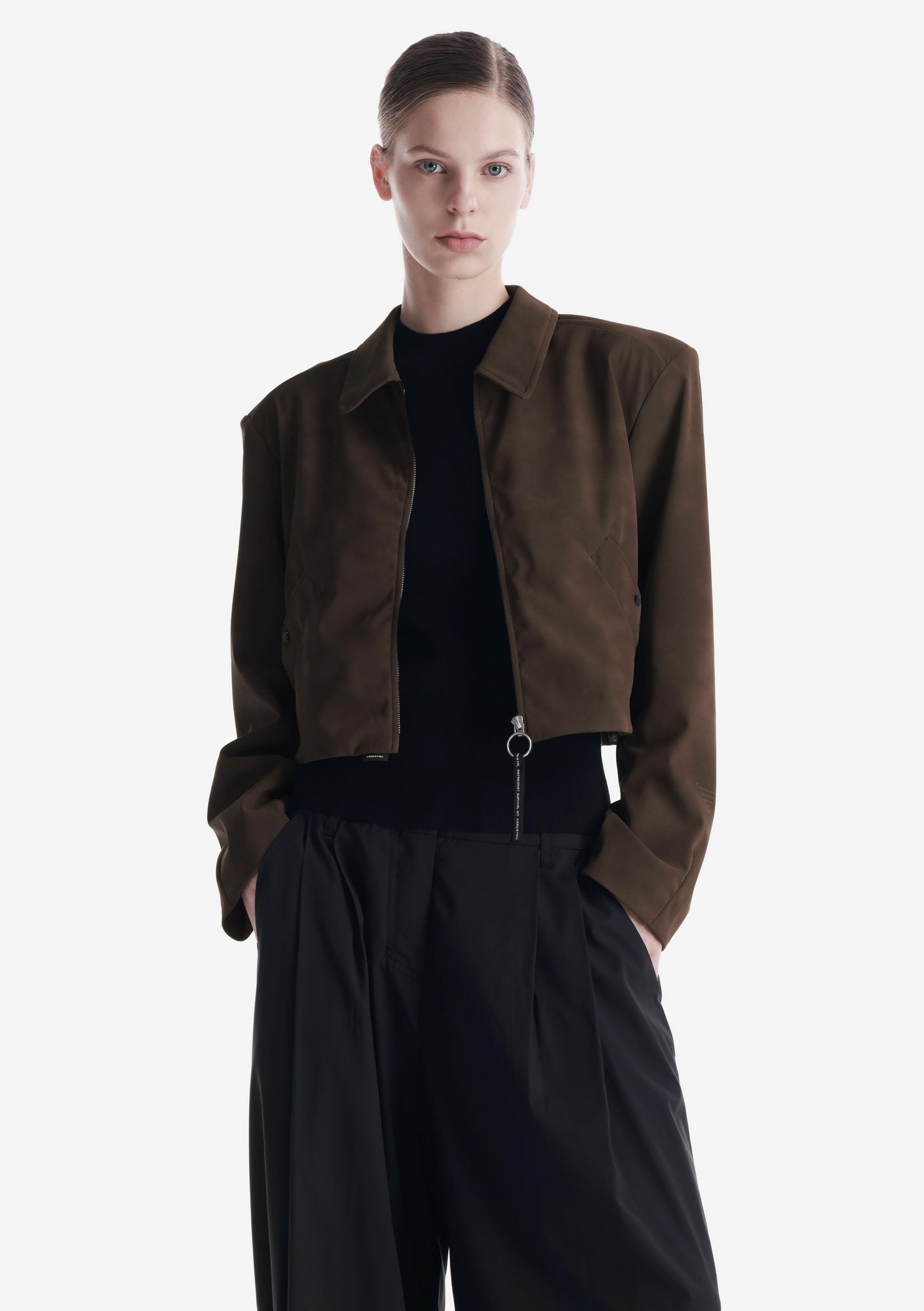 AXIS Eco Suede Cropped Jacket Qw576