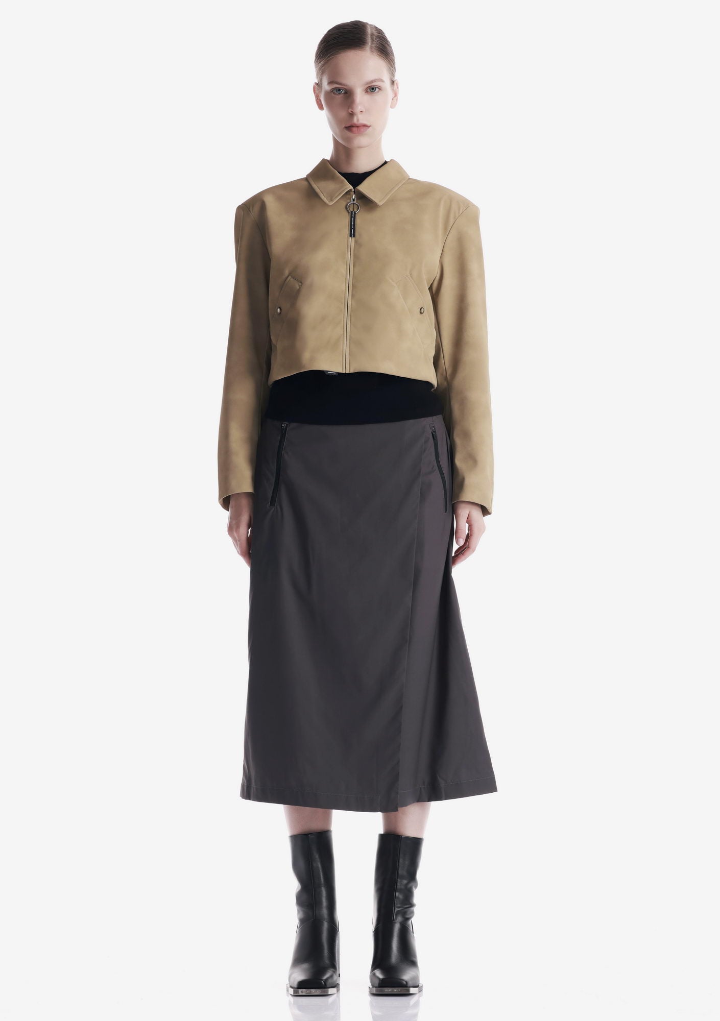 AXIS Eco Suede Cropped Jacket Qw576