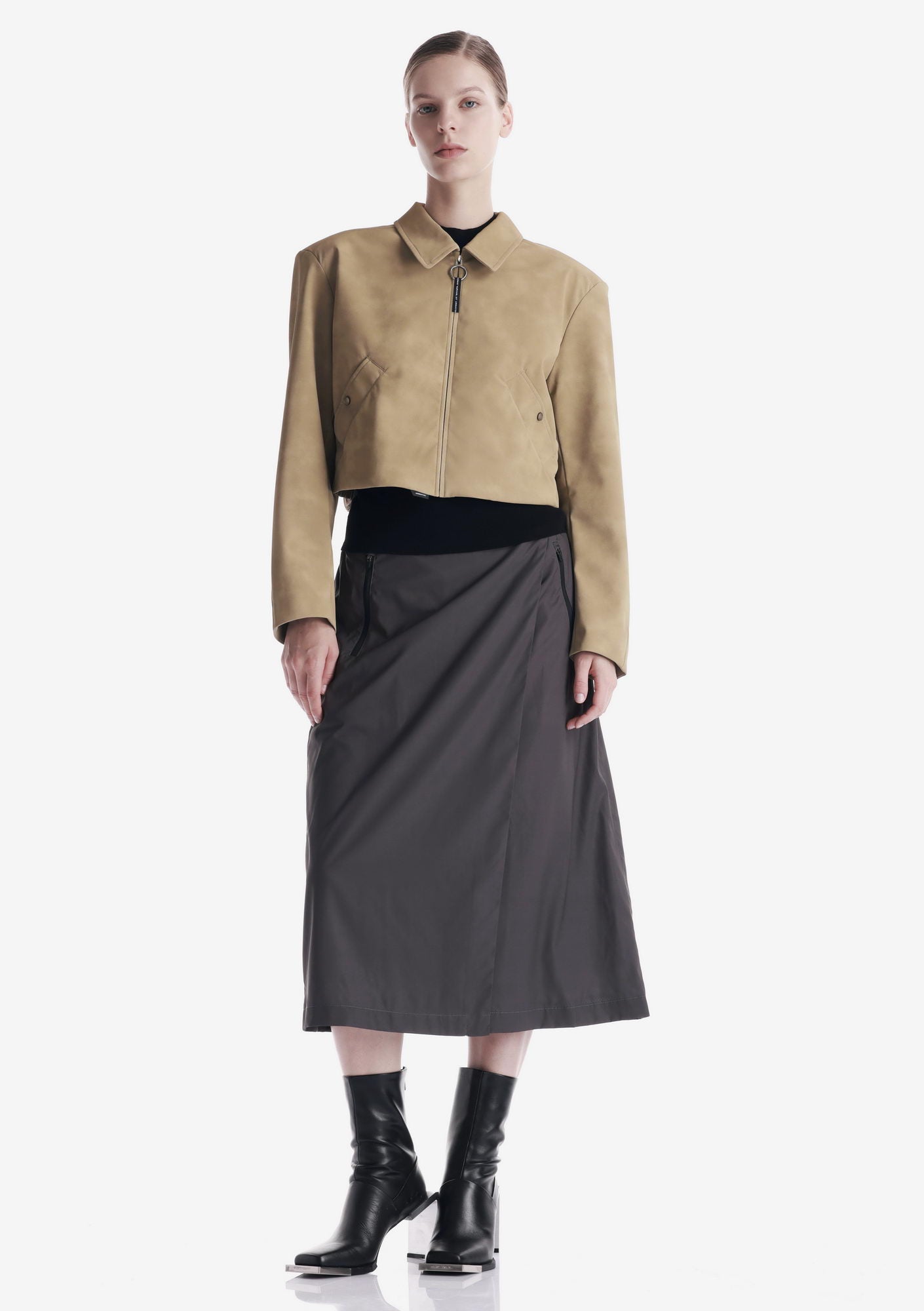AXIS Eco Suede Cropped Jacket Qw576