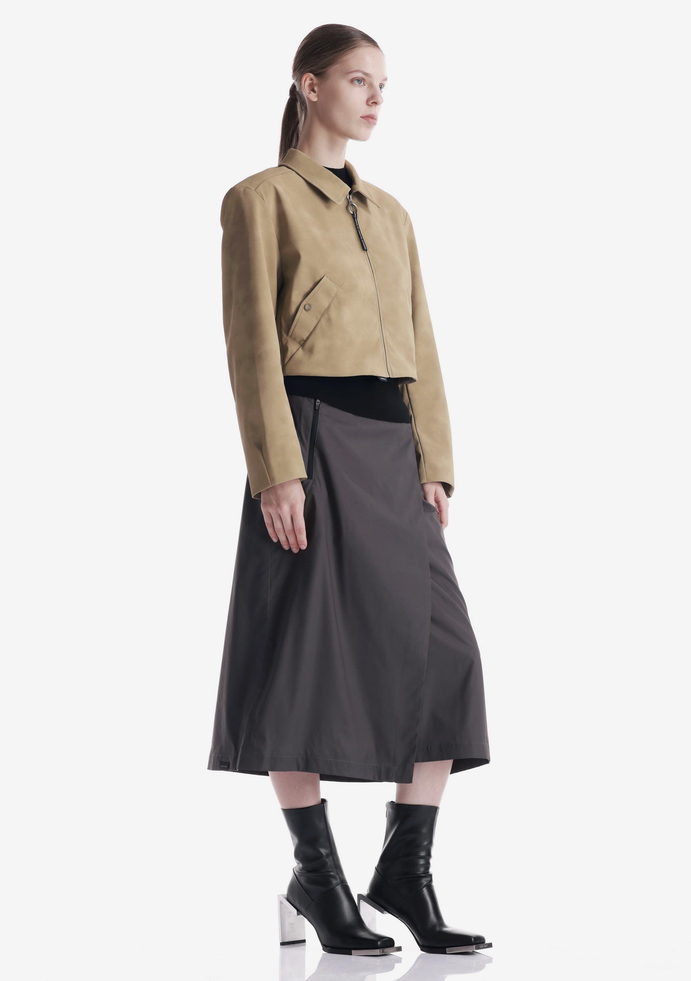 AXIS Eco Suede Cropped Jacket Qw576