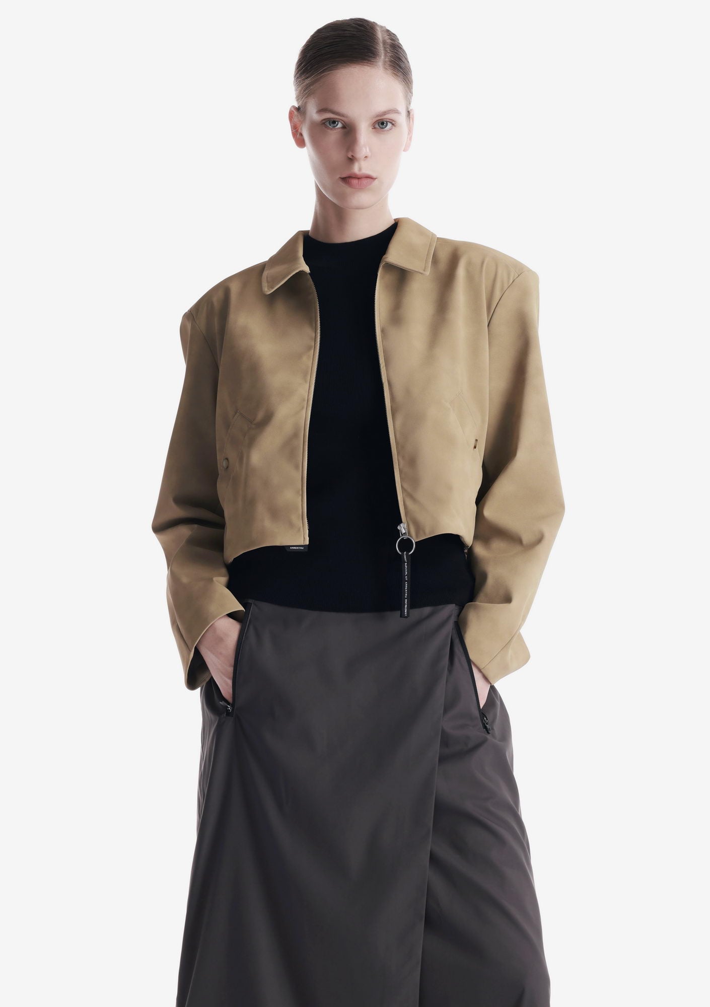 AXIS Eco Suede Cropped Jacket Qw576